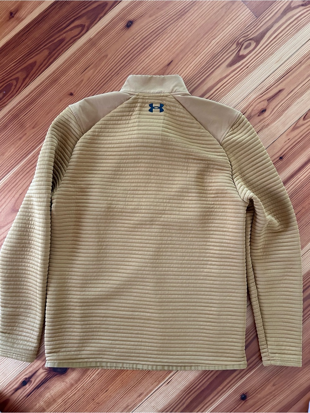 Under Armour Men’s Mustard Tan Quarter-Zip Pullover - Picture 4 of 4